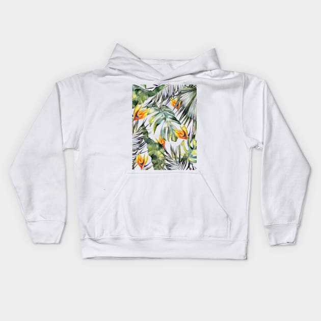 TROPICAL GARDEN B Kids Hoodie by MagicDreams